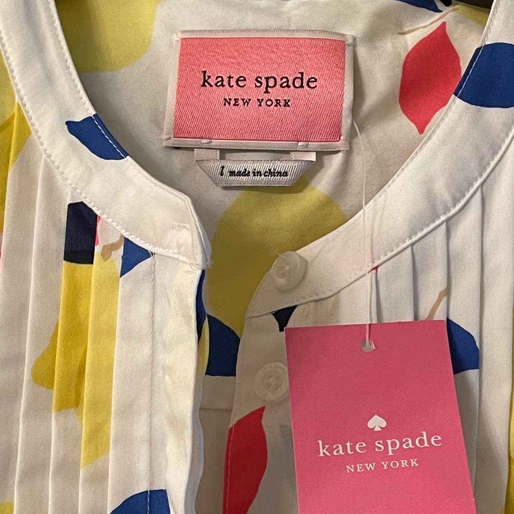 Kate Spade Lemon Dress. Size L. NWT